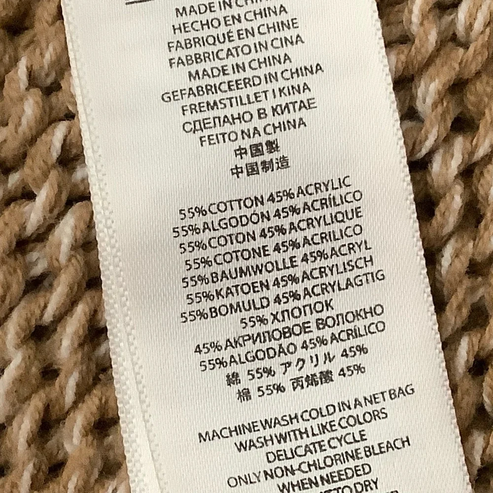 Michael Kors Brown Knit Poncho with Toggle Accents - Picture 7 of 9